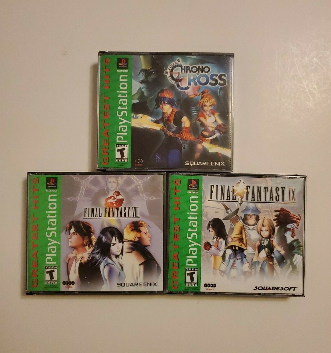 Final Fantasy VIII IX 8 9 & Chrono Cross PS1 (PlayStation 1, 1999