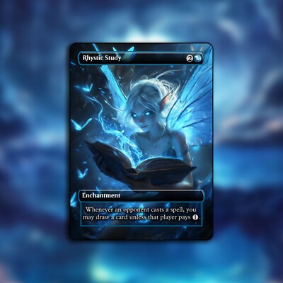 未使用カード MAGIC the gathering RHYSTIC STUDY RhysticStudy__17256.1675373208