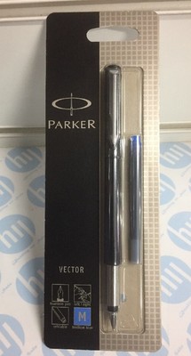 Parker Vector Füllfederhalter schwarz mittlere Feder Blisterpackung So881041