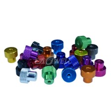 10 100pc M3/M4 Knurled Thumb Nut Hand Thread Nuts Fastener Aluminum Alloy Colors