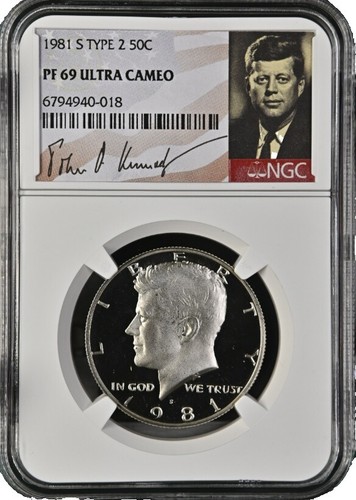 2015 S NGC PF69 Ultra Cameo Proof Silver Kennedy Half Dollar