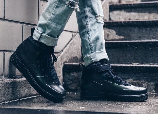 air force 1 foamposite cup triple black