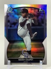 2023 Bowman Draft Chrome Isaiah Coupet 1st Prospect Refractor #BDC-37 Rockies