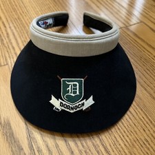 DORNOCH Visor VTG Black W/Tan MADE IN USA CaliFame Brand Excellent Cond GOLF