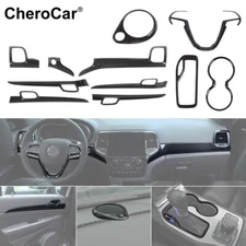 11X Dash Gear Door Handle Decor Cover Trim Shell Kit for Jeep Grand Cherokee 16+