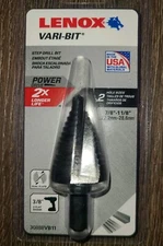 Lenox Vari-Bit Step Drill Bit 7/8" - 1 1/8" (Sealed/Unused)  New  
