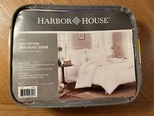 Harbor House Sarah Twin Duvet Cover in White NEW