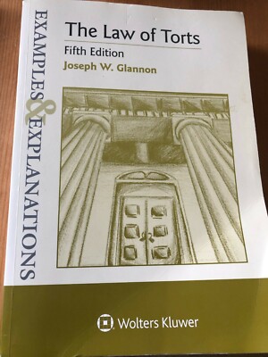 Examples & Explanations: The Law of Torts - Paperback - GOOD