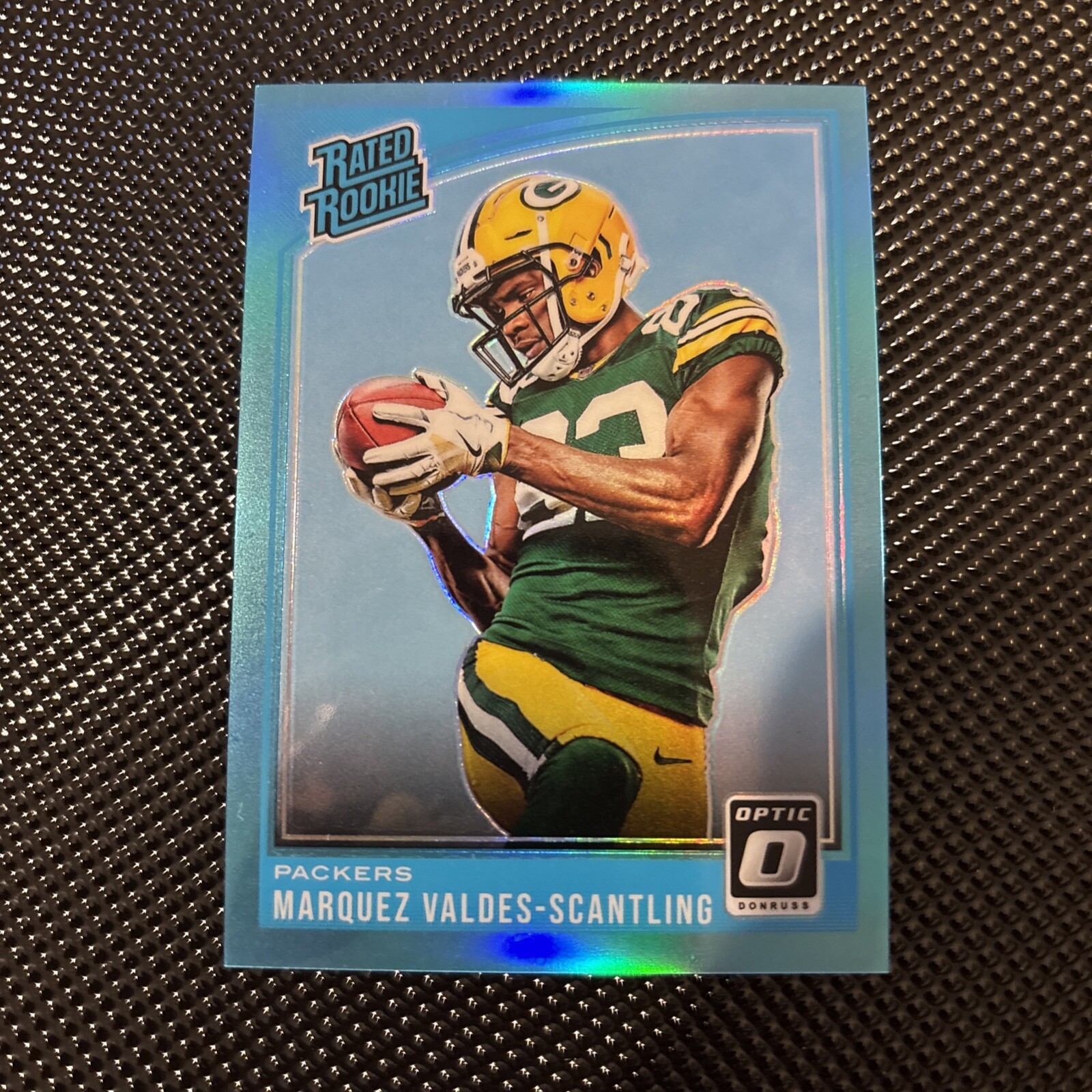 2018 Donruss Optic Rated Aqua /299 Marquez Valdes-Scantling #186 Rookie RC