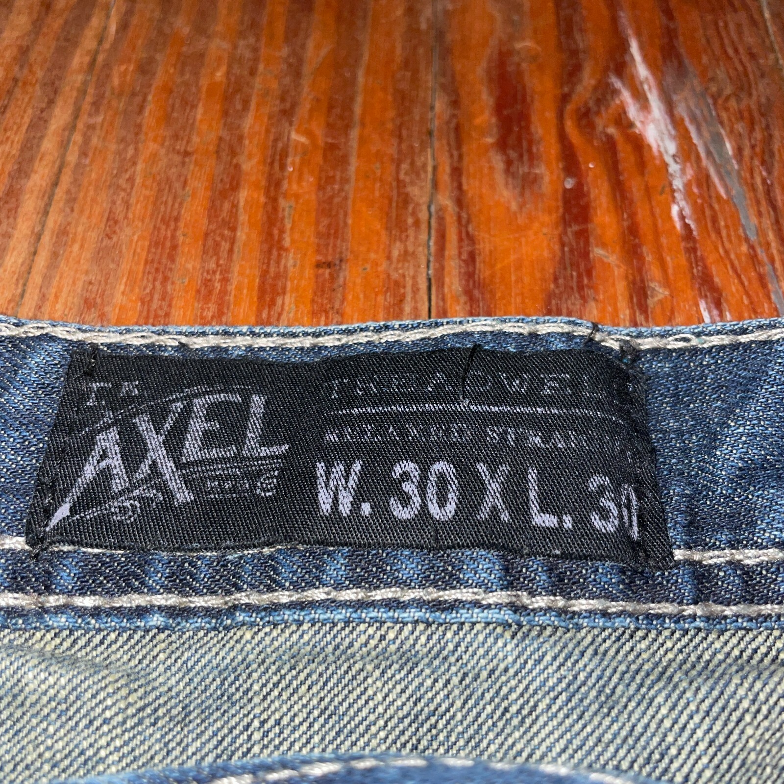 TK Axel Treadwell Relaxed Straight Dark Wash Tag 30x30 Actual 30x24