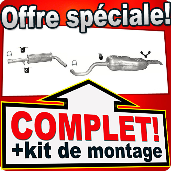 Échappement Golf 4 IV Variant anti-corrosion pour réparer un silencieux usé