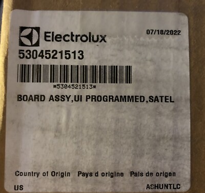 NEW OEM Dryer User Interface Board Assembly 5304521513
