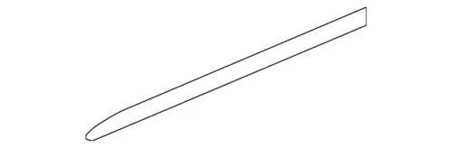 Moldura inferior para Volkswagen (P/N 5NL-853-334-2ZZ)