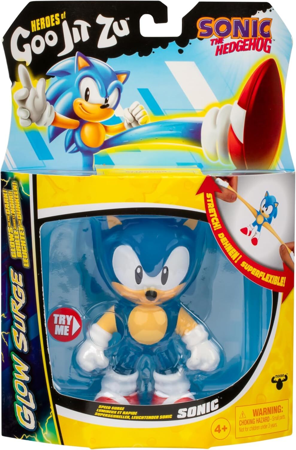 Heroes Of Goo Jit Zu Sonic The Hedgehog Velocità Surge Lunga Splendore Figura