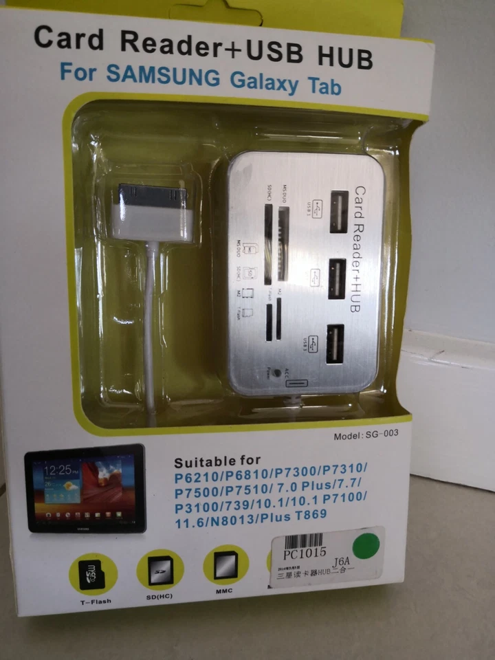 Card Reader + USB HUB for SAMSUNG GALAXY TAB - Image 2 of 3