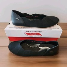 Skechers Arch Fit Black Ballet Flats Must Be Magic Size 8 Shoes New in Box LC.12