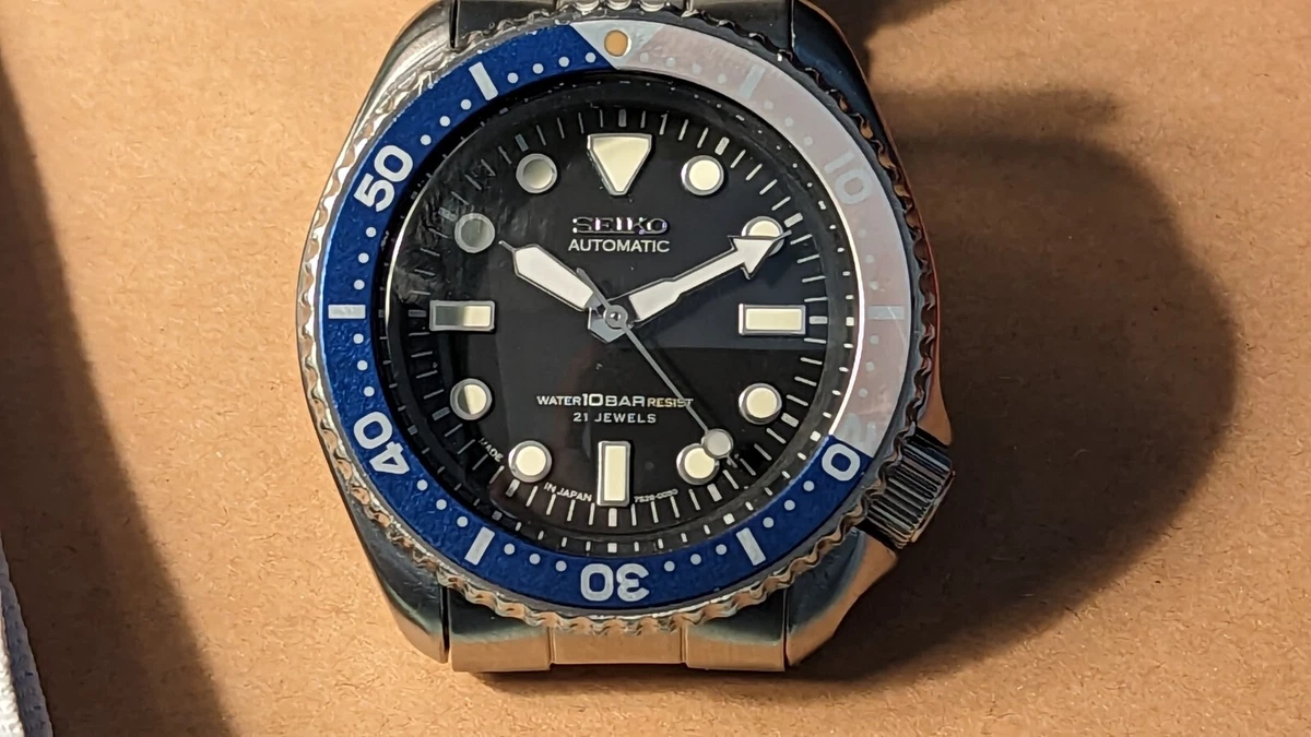 Seiko Dive Watch 7002 modified No date with a NH36 movement eBay