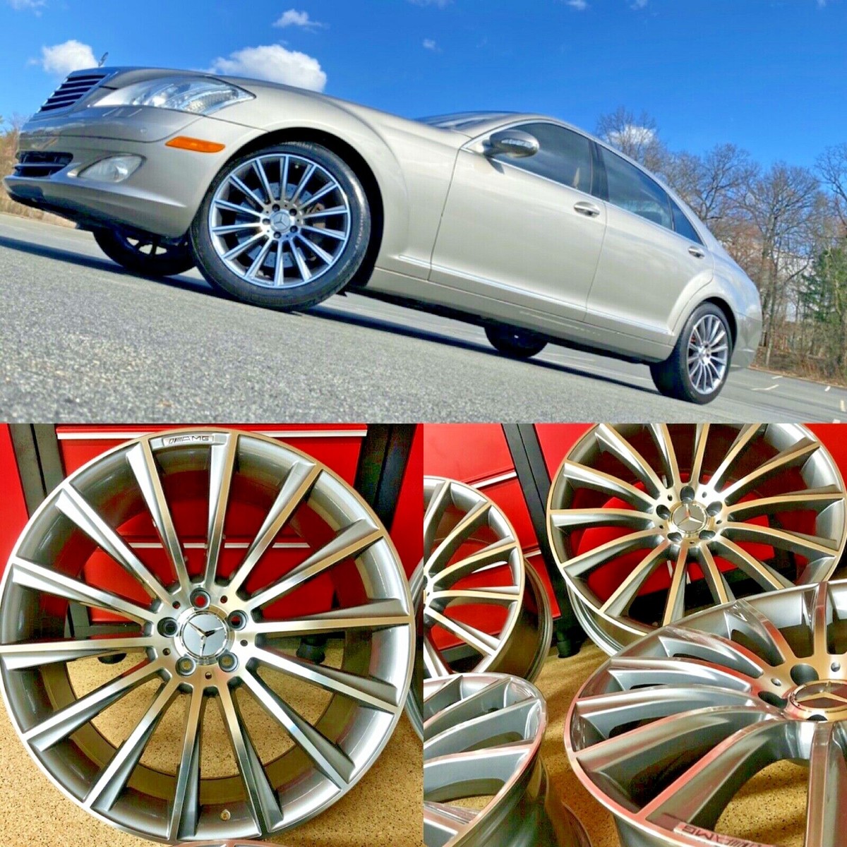 Mercedes Benz 20インチ ホイール 20 INCH MERCEDES GUNMETAL MULTISPOKE RIMS WHEELS SET4 NEW GLE350