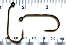 100 GT 32886 2X Strength Black Nickel 30 Degree Round Bend Jig Hooks size 2/0
