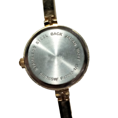 Fashion Watch Women Gold Tone Rhinestone Thin Band Needs  display picture 1