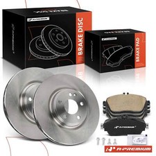 A-Premium 6x Disc Brake Rotors & Ceramic Brake Pads Front for INFINITI QX30 Benz