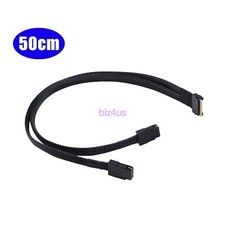 PCI-E Ultraport Slimline SAS Slim 4.0 SFF-8654 8i 74pin to Dual SFF-8087 Mini