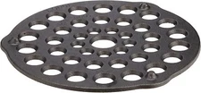 Lodge L8DOT3 Cast Iron Meat Rack/Trivet, Pre-Seasoned, 8-Inch,Black