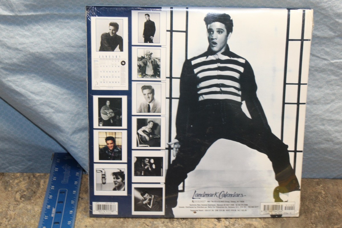 VTG 1998 Elvis Presley SEALED Wall Calendar & ELVIS 