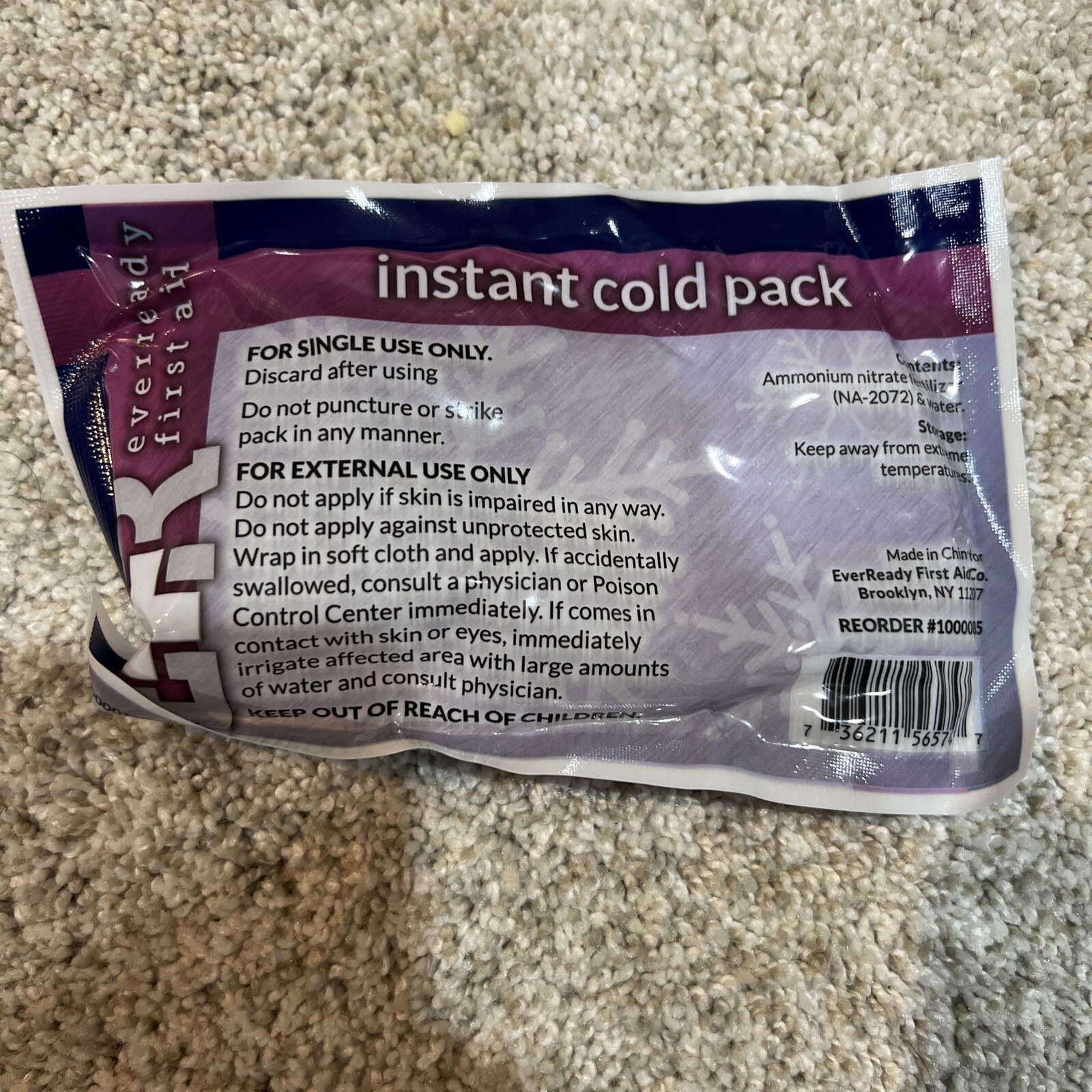 10 Packs Of EVER READY Calcium AMMONIA NITRATE INSTANT COLD ICE PACKS 4