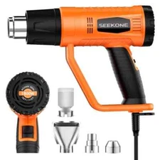 SEEKONE Heat Gun 1800W Heavy Duty Fast Heat Hot Air Gun Kit HG886