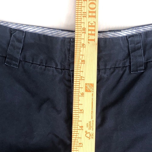 Tommy Hilfiger Womens Bermuda Walking Shorts Blue Pockets Flat Front Cotton 10 - Picture 6 of 8