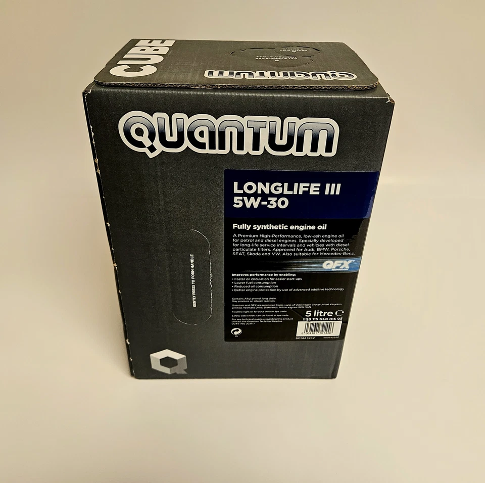 FITS AUDI A3 8P 1.9 Tdi & 2.0 Tdi QUANTUM LONGLIFE OIL & FILTER SERVICE KIT 5W30 - Image 3 of 4