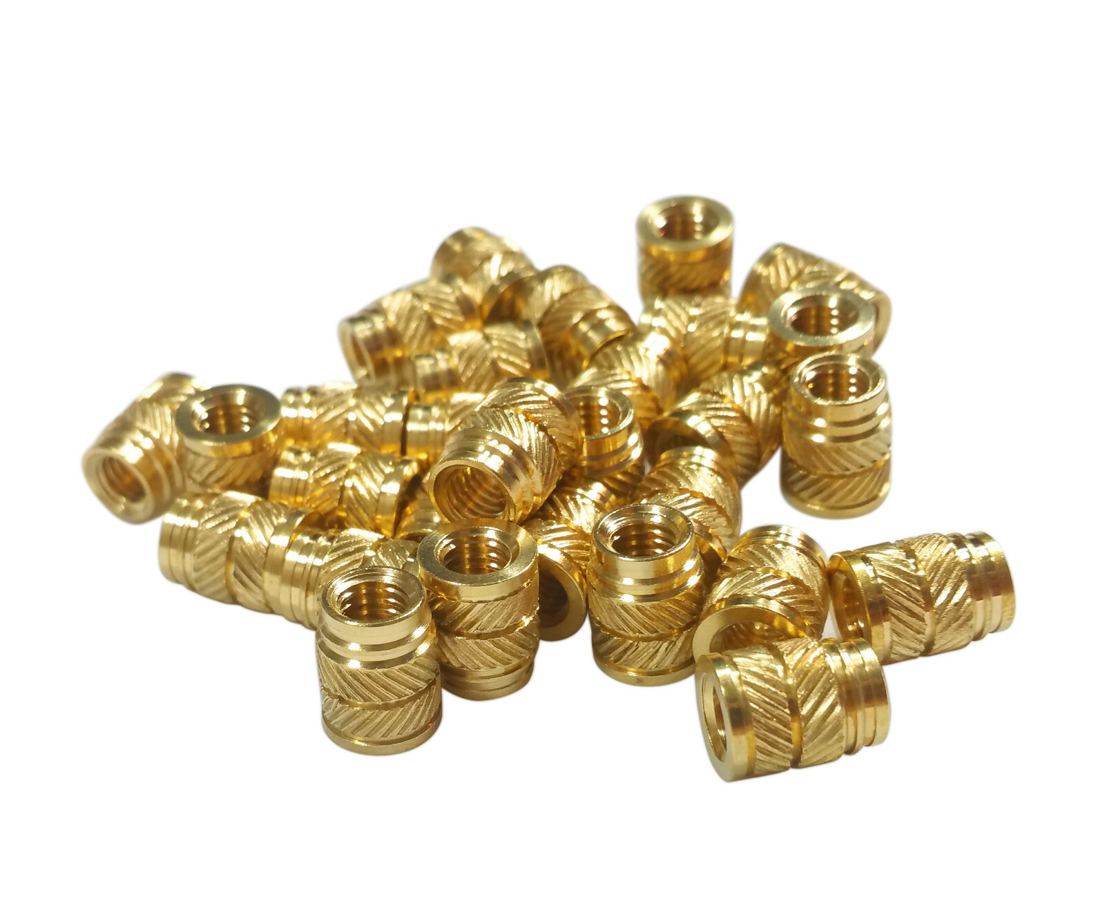 50x 1/4-20 Threaded Heat Set Inserts Plastic 3D Printing Long Initeq ...