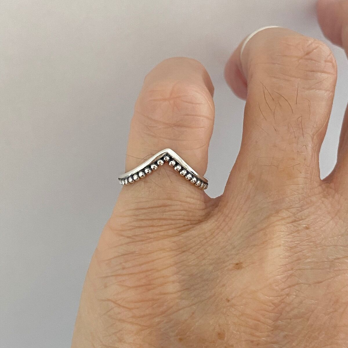 Sterling Silver V Shape Ring with Beads, Stackable Ring, Boho Ring, Silver Ring | eBay Sterling Silver V Shape Ring with Beads, Stackable Ring, Boho Ring, Silver Ring | eBay