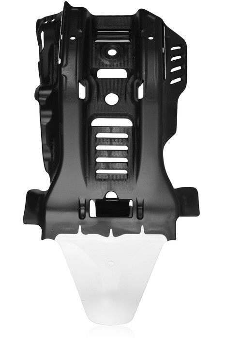 B.T10kg Acerbis Skid Plate with Linkage Guard Black/White Husqvarna TE