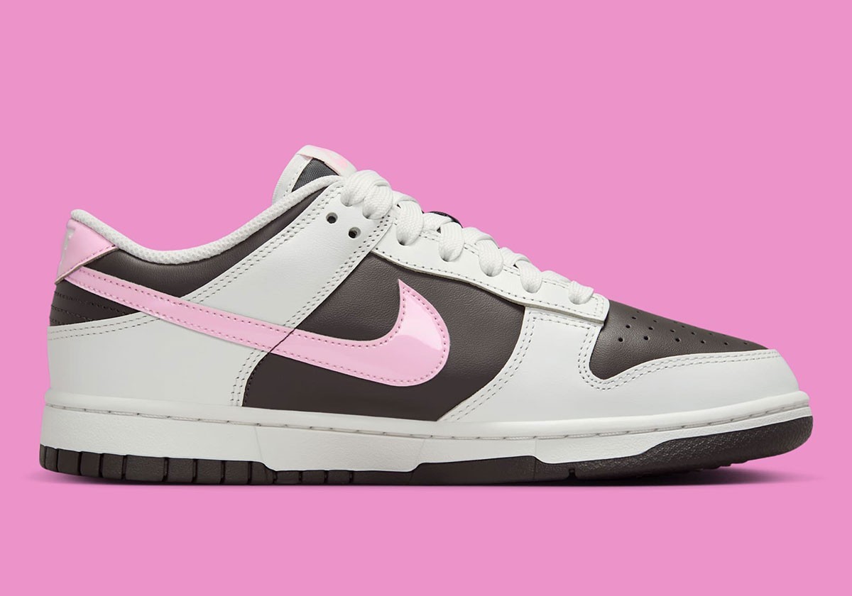 Nike Dunk Low Medium Ash Pink Foam Womens White Sports Sneaker