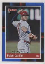 2022 Panini Donruss Retro 1988 Variation Holo Blue Dylan Carlson (Throwing) 0b3