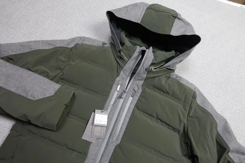 KJUS Jacket Mens 52 Green Wool Puffer Hooded Ski Cosmo Loro Piana Storm - product listing photo