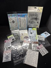 Lot of 15 Scrapbooking Clear Stamps  Dies For Crafters