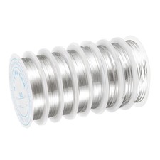 8 Rolls 32-18 Gauge Copper Wire for Crafts, Silver