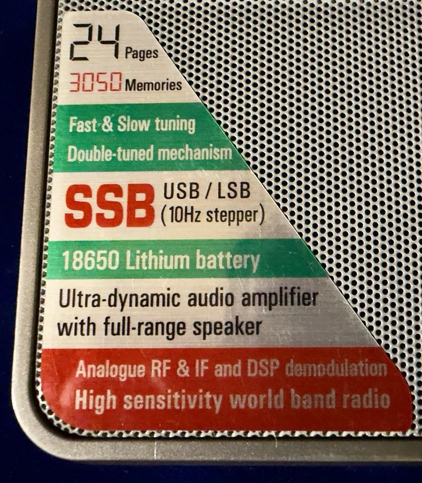 Tecsun PL880 Tragbarer Digital PLL Dual Conversion Weltempfänger Band Kurzwellenempfänger - Bild 2 von 4