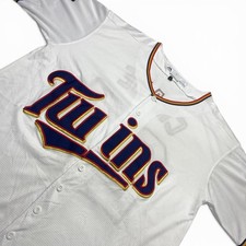 Majestic Minnesota Twins Jesse Crain 27 Jersey White Men XL Stitched MLB Y2K