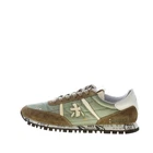 PREMIATA men shoes Military green tech fabric and suede Sean 6636 sneaker
