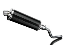 Delkevic Slip On Exhaust with 14" Oval Carbon Fiber Muffler for KLX300