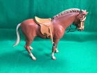Vintage Louis Marx Johnny Jane West Toy Poncho Pancho Red Sorrel Horse w/Saddle