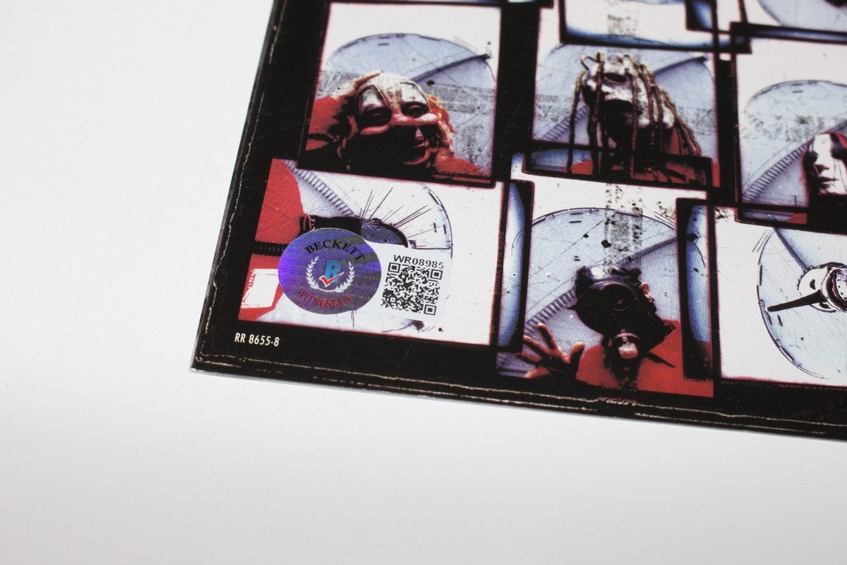 COREY TAYLOR SIGNED FRAMED SLIPKNOT 1999 CD COVER ALBUM PROOF