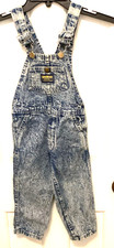 Vintage Osh Gosh B Gosh Acid Wash Denim Overalls Size 3T