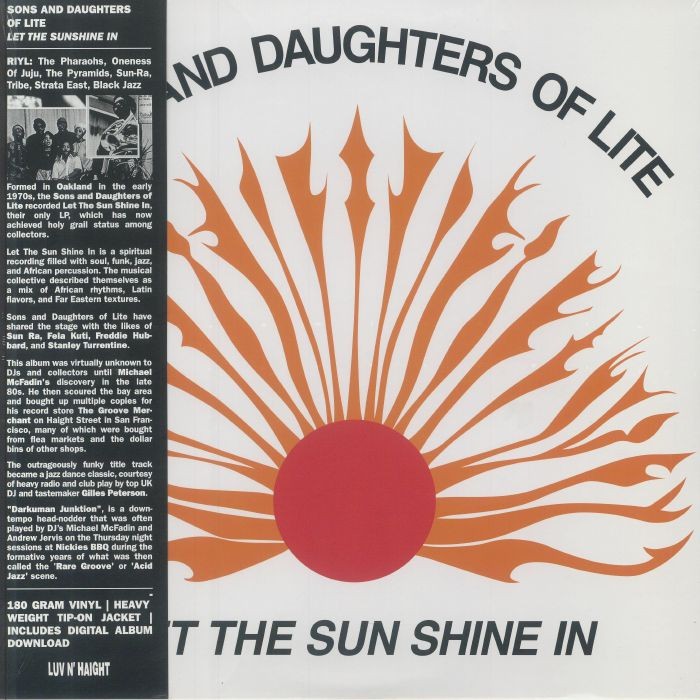 SONS & DAUGHTERS OF LITE - Let The Sunshine In - 180 GRAM VINYL LP
