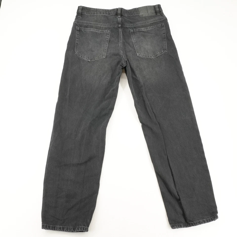 Jeans negros holgados de algodón talla 32 Foto 4 de 4