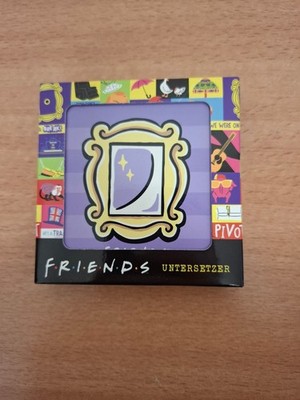 Nerdy By Nature Friends Untersetzer 4-teiliges Set 10x10x0,4cm offiziell Warner